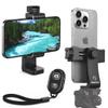 iPhone Tripod Mount Adapter with Bluetooth Remote - Fits All Phones view 1