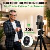iPhone Tripod Mount Adapter with Bluetooth Remote - Fits All Phones view 3