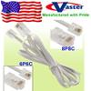 SuperEcable - SKU - 20044 - Made in USA Telephone RJ11 6P4C to RJ45 8P8C Connector Plug Cable, 6 Ft view 1