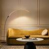 Brightech Sparq Arc Floor Lamp, Ultra Bright Lamp for Living Rooms & Offices 3-Way Dimmable Smart, Tall Contemporary Standing Lamp for Reading in Bedrooms - Black view 2