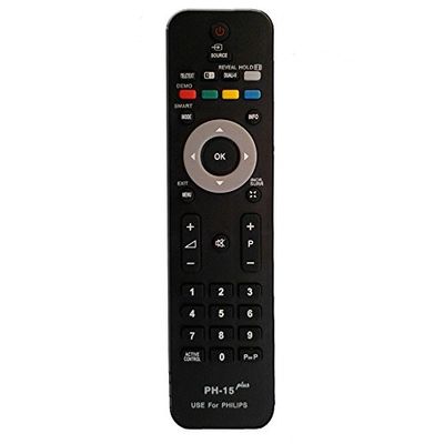 USARMT PH-15 Remote Control Compatible with Most Philips TVs 32PFL3403, 42PFL3403, 32PFL5403/12, 32PFL5403S/60, 32PFL5403/12, 32PFL5403S/60, 32PFL5403/12, 32PFL5403S/60, 32PFL5403/12