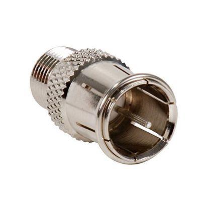 NAC Wire and Cables F Connector Push-On Adapter 10 Pack F-Male to F Quick Plug Adapter Coaxial Cable Plug Signal TV Video Component Connection