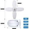 Exulight 60W LED Ceiling Light - 6000LM Daylight, Deformable Bulbs - E26/E27 Shop Lights for Barn, Warehouse, Workshop view 4