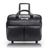 McKlein, L Series, Bowery, Top Grain Cowhide Leather, 15" Leather Wheeled Laptop Briefcase, Black (87855) view 1
