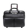 McKlein, L Series, Bowery, Top Grain Cowhide Leather, 15" Leather Wheeled Laptop Briefcase, Black (87855) view 2