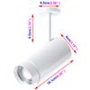 LUMINTURS Zoomable Lighting Focusing Picture Light SpotLight Wall Project Focus Lamp Beam-Angle Adjustable Fixture Light 20 watts White-Finish Warm white view 2