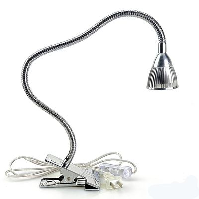 QUANS 5W High Power Clip-on Flexible Gooseneck Cool White LED Desk Light