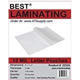 Best Laminating - 10 Mil Clear Letter Size Thermal Laminating Pouches - 9 X 11.5 - Qty 50