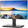 Rfiver Universal Swivel TV Stand Table Top TV Stand for 32-65,70,75 Inch LCD LED TV up to 110 lbs -Height Adjustable Center Pedestal Stand Replacement with Heavy Duty Tempered Glass Base view 1