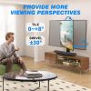 Rfiver Universal Swivel TV Stand Table Top TV Stand for 32-65,70,75 Inch LCD LED TV up to 110 lbs -Height Adjustable Center Pedestal Stand Replacement with Heavy Duty Tempered Glass Base view 3