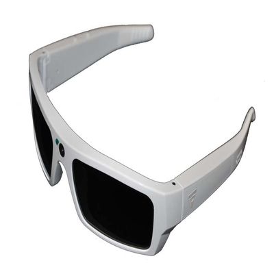 GoVision SOL 1080p HD Camera Glasses Video Recording Sport Sunglasses with Bluetooth Speakers and 15mp Camera - White (GV-SOL1440-WH)