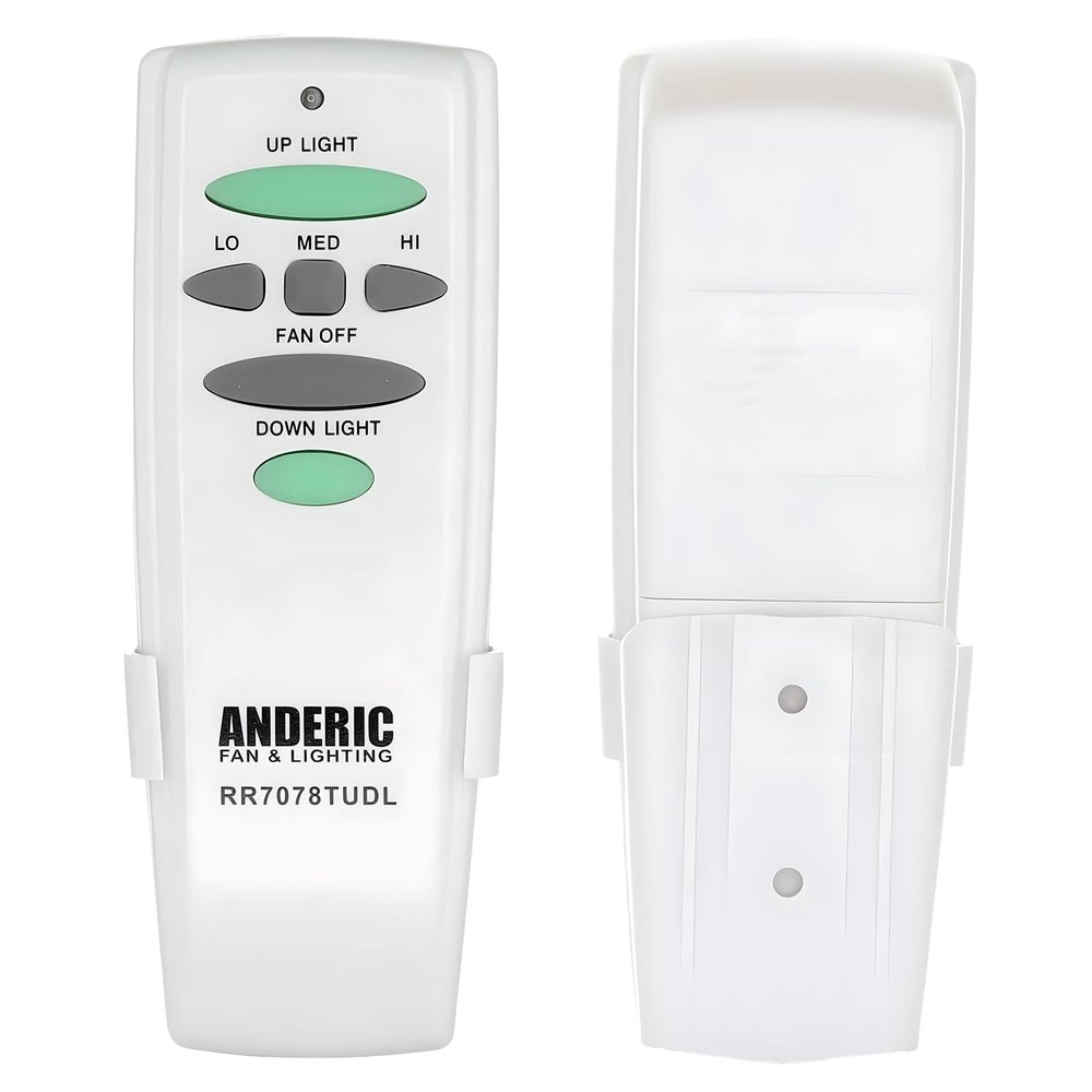 Anderic RR7078TUDL Ceiling Fan Remote Control Replacement for Hampton Bay