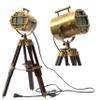 collectiblesBuy Vintage Model Small Searchlight Wooden Antique Tripod Style Lamps LED Spotlights Desktop Lamp Home & Office Decor view 3