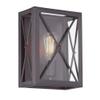 Designers Fountain 87301-SB High Line - One Light Wall Sconce, Satin Bronze Finish with Clear Glass view 2