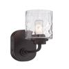 Designers Fountain 87101-OEB Gramercy Park - One Light Wall Sconce, Old English Bronze Finish with Blown Hammered Glass view 3