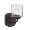 Designers Fountain 87101-OEB Gramercy Park - One Light Wall Sconce, Old English Bronze Finish with Blown Hammered Glass view 4