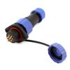 uxcell SD16 16mm 7 Pin Flanged Waterproof Aviation Connector Socket IP68 view 1