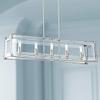 GEORGE KOVACS P1405-613 Crystal Clear Island Chandelier, 5-Light, 300 Total Watts, 10-in H x 9.5-in W, Polished Nickel view 3