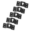 uxcell 5 Pcs Wall-Mounted Speaker Hanging Brackets, 7cm Long Speaker Mounting Clothing Rack Iron Hanger Plate Accessories for Surround Sound Box Audio Speaker, Black view 1