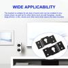 uxcell 5 Pcs Wall-Mounted Speaker Hanging Brackets, 7cm Long Speaker Mounting Clothing Rack Iron Hanger Plate Accessories for Surround Sound Box Audio Speaker, Black view 3