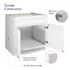 Design House Brookings Shaker Unassembled Sink Base Kitchen Cabinet SB33, 33 W x 24 D x 34.5 H, Painted White with Sherwin Williams, Solid Wood, 561480 view 4