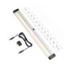 EShine 12 inch LED Dimmable Under Cabinet Lighting Strip with Hand Wave Motion Sensor, Black, with Accessories (No Power Supply Included), Warm White (3000K) view 1