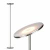 Brightech Sky LED Floor lamp, Torchiere Super Bright Floor Lamp for Living Room Decor & Office - Dimmable, Tall Standing Lamp with Warm Light for Bedroom & Reading - Brushed Nickel view 1