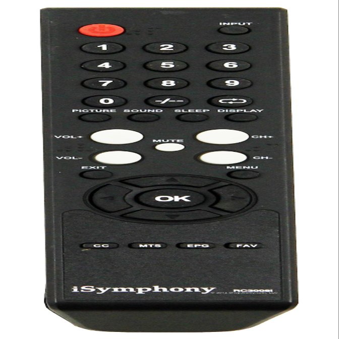 USARMT New RC3008i Remote for iSymphony RC3008i Working with iSymphony LC32VH62, LC39VF80, LC40VF5HTL, LC40VF60,
