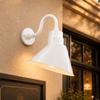 10in. White Outdoor Angle Shade Gooseneck Sign Light, 5000K Cool White view 2