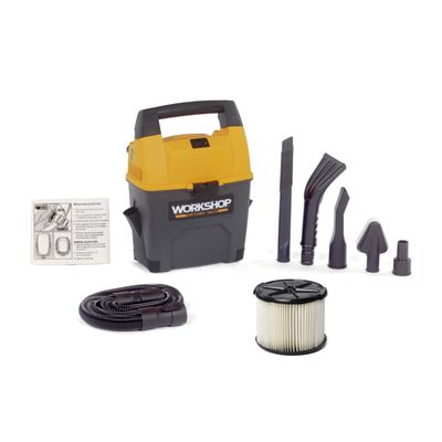 WORKSHOP Wet/Dry Vacs WS0301VA 3-Gallon 3.5 Peak HP Wet Dry Vacuum Cleaner
