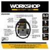 WORKSHOP Wet/Dry Vacs WS0501WM 5-Gallon 5.0 Peak HP Wet Dry Vacuum Cleaner view 3