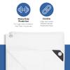Kotap 25 x 40 Ft. Heavy-Duty Protection/Coverage Tarp, Superior Weave for Greater Longevity 8-mil, Multi-Use, Waterproof, White, 1-Pack (TRW-2540) view 3