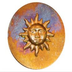 Golden Sun. Made in The USA Gift Quality Bling personalizes Smartphones, cellphones, Cases etc. Good Luck Charm, Lucky Charm, Amulet and Touchstone Best Gift 2015 Under $15