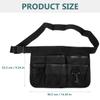 HEALLILY Gardening Tool Kit Waist Bag - Lightweight Oxford Fabric Tool Organizer Belt with Multiple Pockets for Gardeners and Hairdressers Portable Storage for Hand Tools view 2