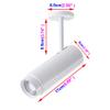LUMINTURS Zoomable Lighting Focusing Picture Light SpotLight Wall Project Focus Lamp Beam-Angle Adjustable Fixture Light 10 watts White-Finish Natural white view 2