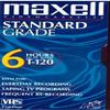 Maxell All-Purpose Standard Grade 6 Hour VHS Videotape Cassette view 1