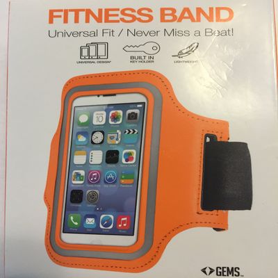 Gems Universal Fitness Band Universal Fit (iPhone 5S, 5C, 4S, 4, iPod Touch (All Generations) (Orange)