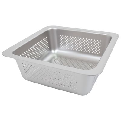 GSW FS-BSI Drop-in Stainless Steel Floor Sink Basket, 8- x 8- x 3"- Perfect for Restaurant, Bar, Buffet