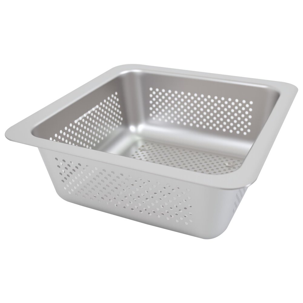 GSW FS-BSI Drop-in Stainless Steel Floor Sink Basket, 8- x 8- x 3"- Perfect for Restaurant, Bar, Buffet