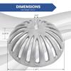 GSW FS-DS Aluminum Dome Strainer, Floor Sink Drain Cover for 12" Floor Sink. 5-1/4" Diameter view 2