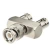 Eightwood BNC Splitter Adapter BNC Male to Dual Female Tee Type 3 Way Audio RF Coax Connector view 1