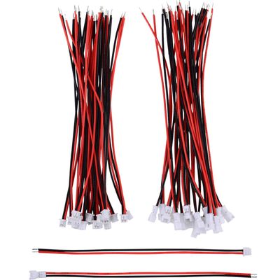 20 Pairs 1.25 mm Pin Micro Electrical Male and Female Connector Plug with 10 cm Wire Cable