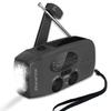 iRonsnow Solar Emergency Hand Crank Weather Radio, 2000mAh NOAA AM/FM view 1