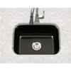 Houzer Porcela Black Porcelain Enamel Steel Kitchen Sink: 23 Inch Undermount Single Bowl Sink, Durable & Versatile, Essential for Home and Apartment: PCS-2500 BL view 4