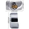 NU-SET 2-7/8 Inch Heavy Duty Solid Steel Hockey Puck Padlock with Hardened Reinforced shackle for superior cut resistance.Hidden Shackle Design resists pulling and prying, Chrome Finish,4 piece,5373-3 view 2