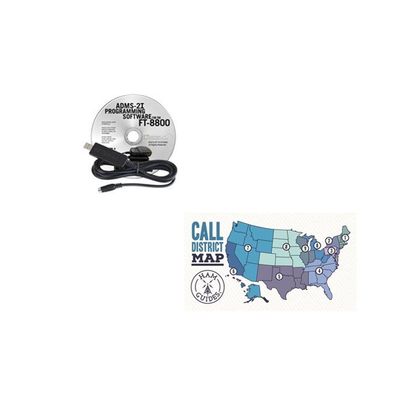 Yaesu Software & Cable for FT-8800/USB and Ham Guides TM Pocket Reference Card Bundle