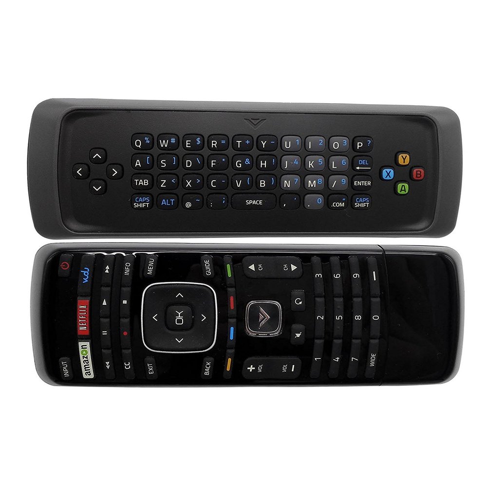 USARMT New XRT300 Keyboard TV Remote Control for Vizio TV M320SR M420SR M470NV E231I-B1 M470VSE M550NV M650VSE M550VSE M3D460SR E3D320VX D500I-B1 D650I-B2 with Amazon Netflix Vudu