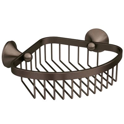 Moen YB5275OWB Wynford Corner Shower Basket for Bathroom Storage, Old World Bronze