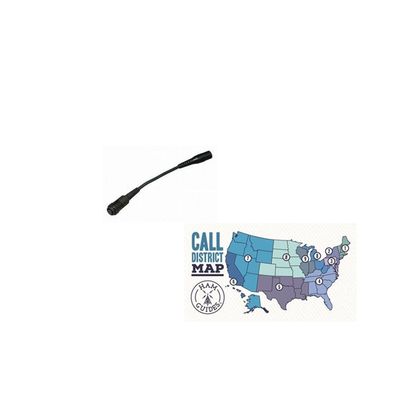 Yaesu VX-8R Microphone Adapter and Ham Guides TM Pocket Reference Card Bundle
