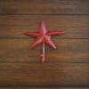 Starfish Wall Hook Metal Wall Hanger Towel Hook Colonial Red or Pick Color view 2
